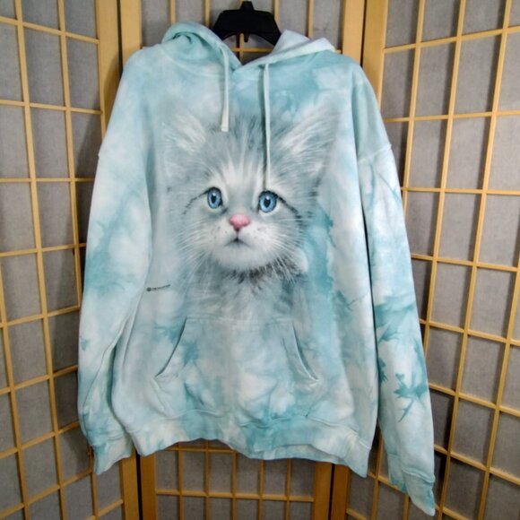 The Mountain Tops - The Mountain Siamese Cat Tye Dyed Hoodie Size XL